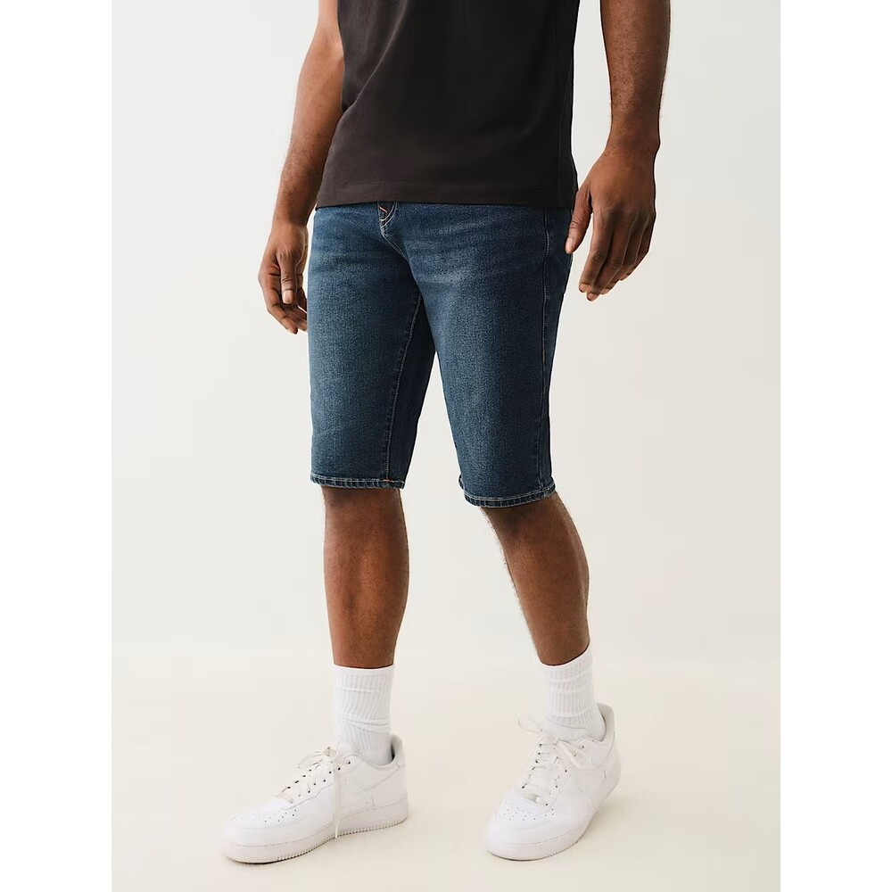 NWT  $119 TRUE RELIGION MEN'S SHORTS JEAN SHORTS 36,34 RICKY  FLAP RAW HEM